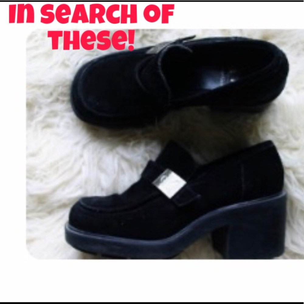 Calvin Klein platform loafers